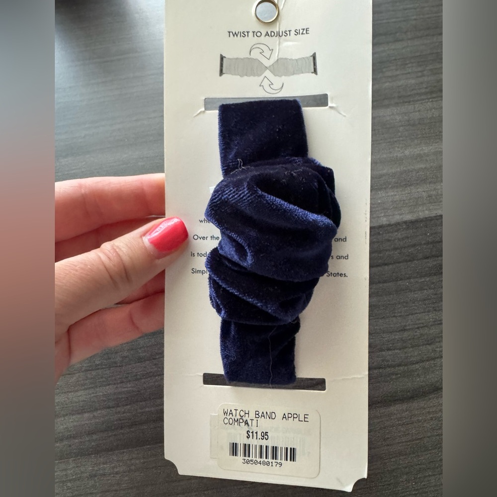 Simply Southern Blue Smartwatch Scrunchie Band - Picture 2 of 2